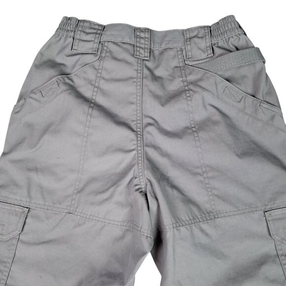5.11 Tactical Pants Mens 30X30 Regular Gray Adjustable Waist Straight Leg Cargo - Picture 4 of 8